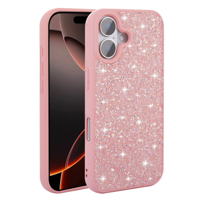 Apple iPhone 16 Plus Case Bright Stone Design Zore Diamond Cover - 9