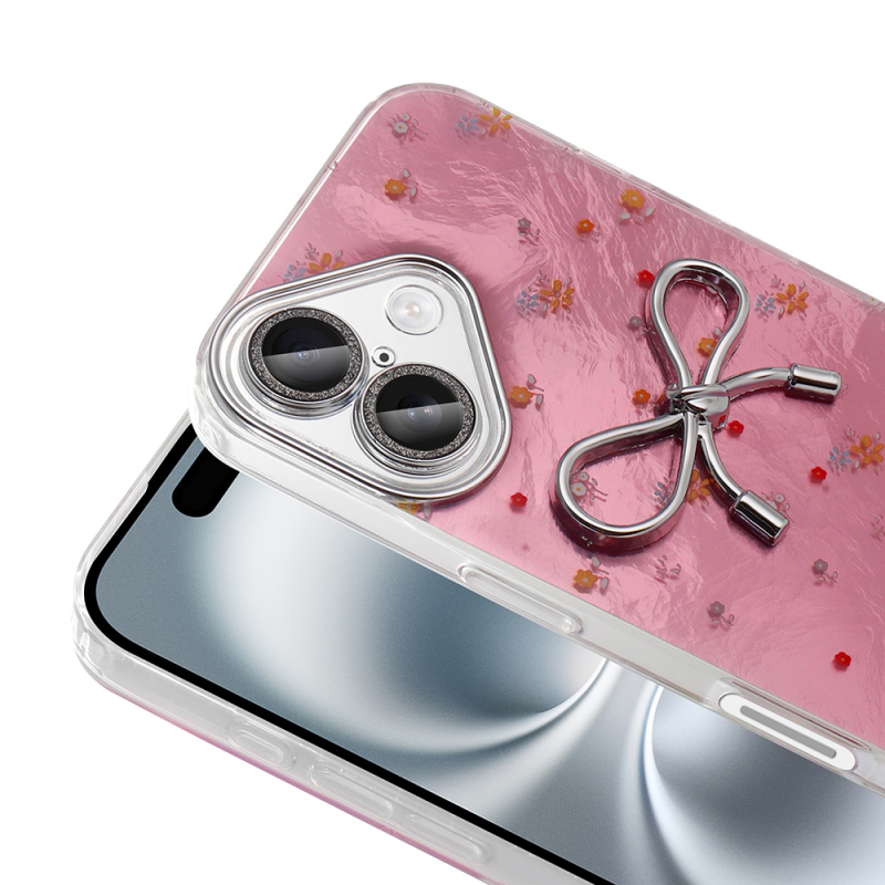 Apple iPhone 16 Plus Case Camera Protection Figured Zore Ponti Silicone Cover - 8