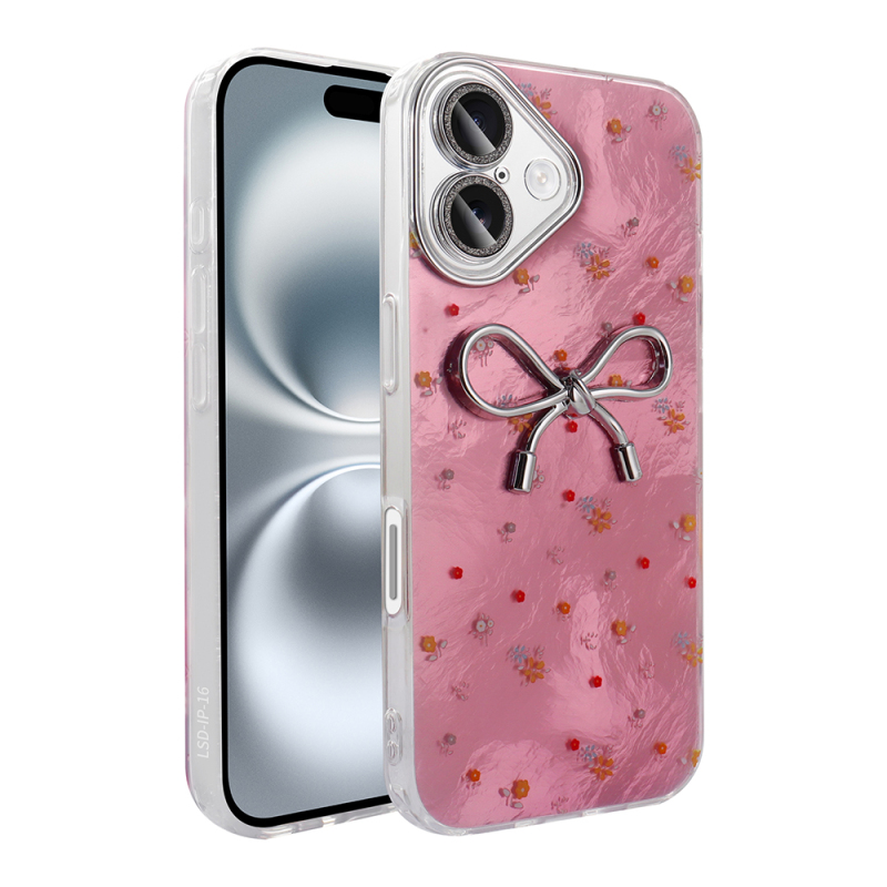 Apple iPhone 16 Plus Case Camera Protection Figured Zore Ponti Silicone Cover - 4