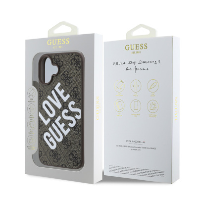 Apple iPhone 16 Plus Case Guess Original Licensed Big Love Guess Cover - 15