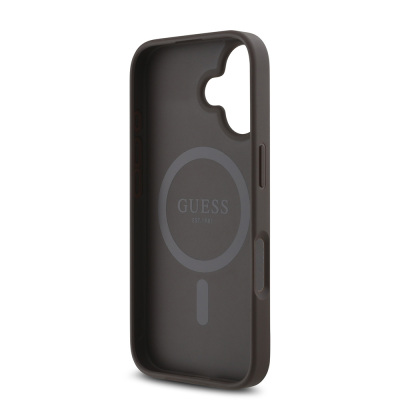 Apple iPhone 16 Plus Case Guess Original Licensed Small 4G Classic Cover Magsafe Charging Feature - 10