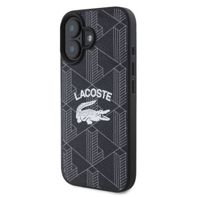 Apple iPhone 16 Plus Case Lacoste Original Licensed Magsafe Charging Featured Mono Vintage Logo Cover - 3