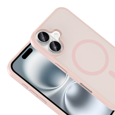 Apple iPhone 16 Plus Case M-safe Charging Feature Zore Ballet Flat Cover - 6