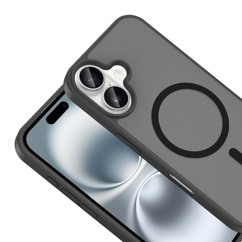 Apple iPhone 16 Plus Case M-safe Charging Feature Zore Ballet Flat Cover - 12