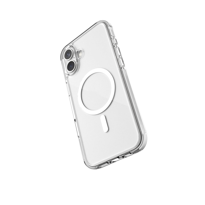 Apple iPhone 16 Plus Case Magsafe Charging Featured Airbag Designed Raptic Clear Series Transparent Cover - 7