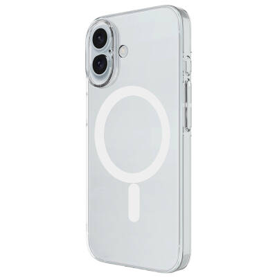 Apple iPhone 16 Plus Case Zore Magsafe Charging Featured Transparent Single Camera Framed Porto Cover - 4