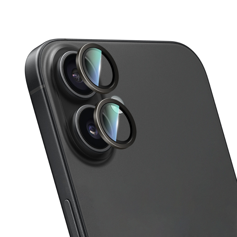 Apple iPhone 16 Plus CaseWorld Alloy Two-Color Serisi Lens Koruyucu - 17