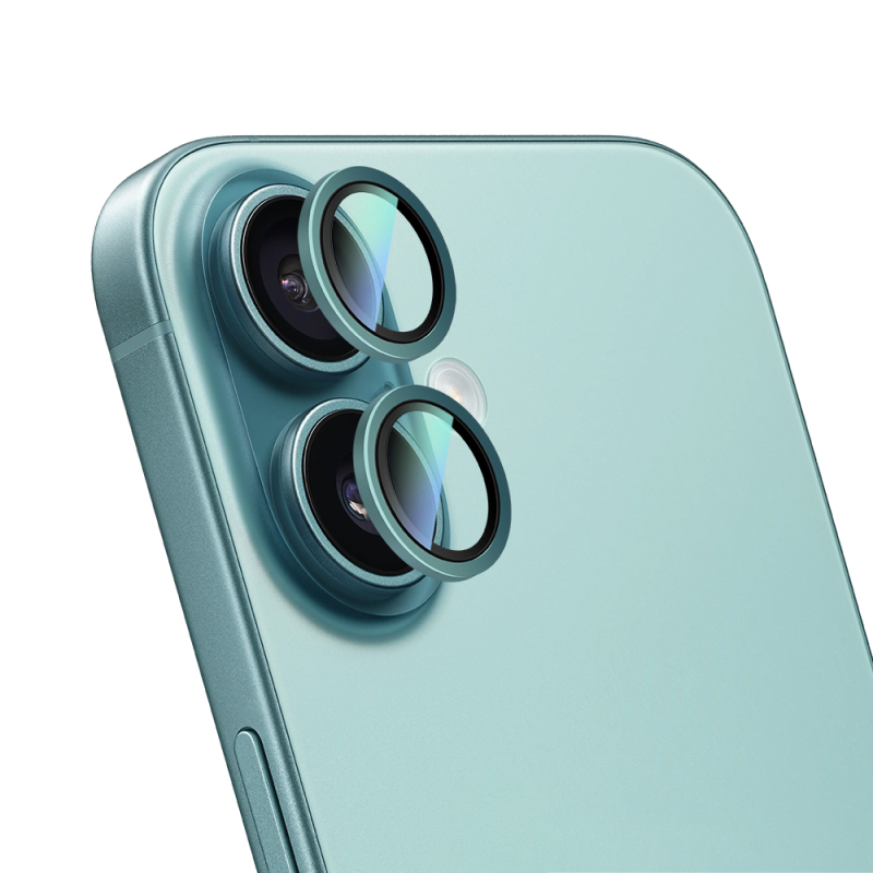 Apple iPhone 16 Plus CaseWorld Alloy Two-Color Serisi Lens Koruyucu - 19