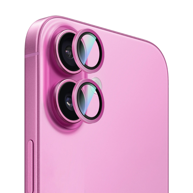 Apple iPhone 16 Plus CaseWorld Alloy Two-Color Serisi Lens Koruyucu - 15