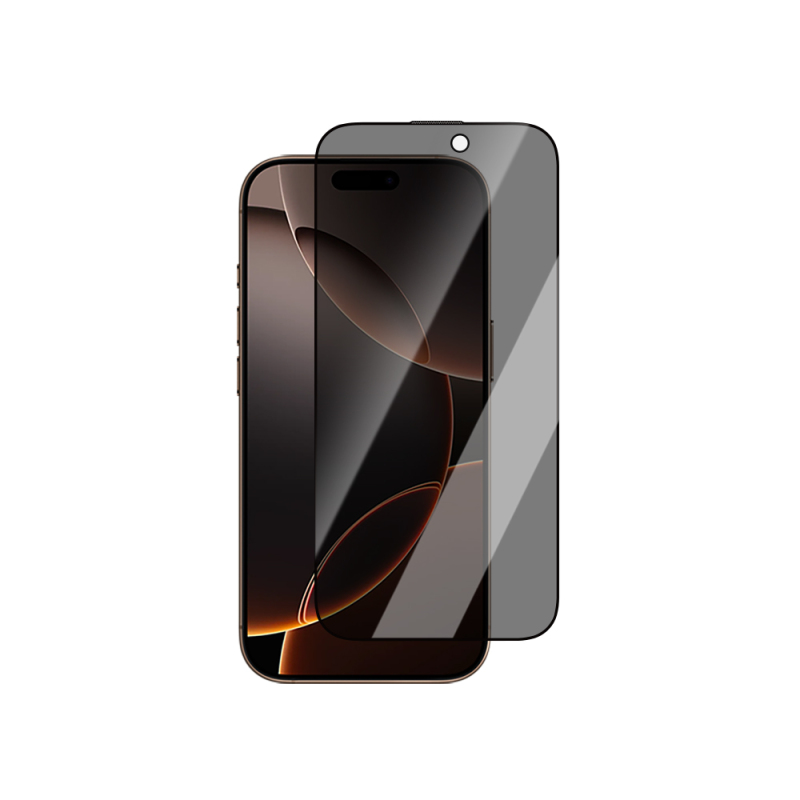 Apple iPhone 16 Plus CaseWorld Crystal Shadow Serisi 0.15mm 3D Privacy Temperli Cam Ekran Koruyucu - 1
