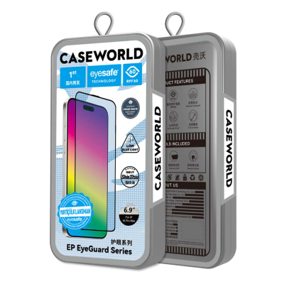 Apple iPhone 16 Plus CaseWorld EyeGuard Serisi 2.5D Eyesafe Teknolojili Cam Ekran Koruyucu - 7