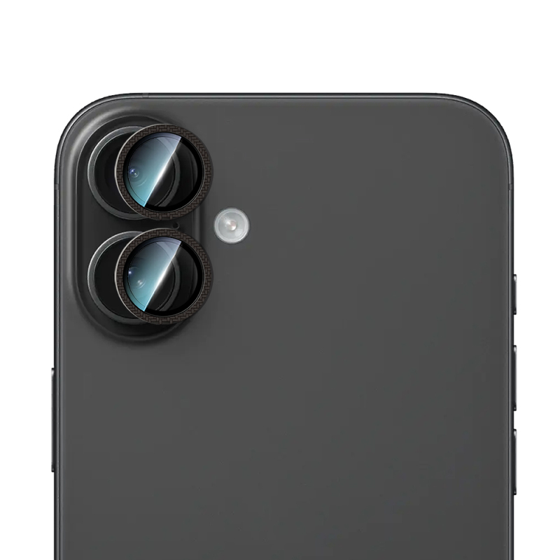 Apple iPhone 16 Plus CaseWorld Karbon Fiber Serisi Anti Reflective Ultra Clear Full Kamera Lens Koruyucu - 3