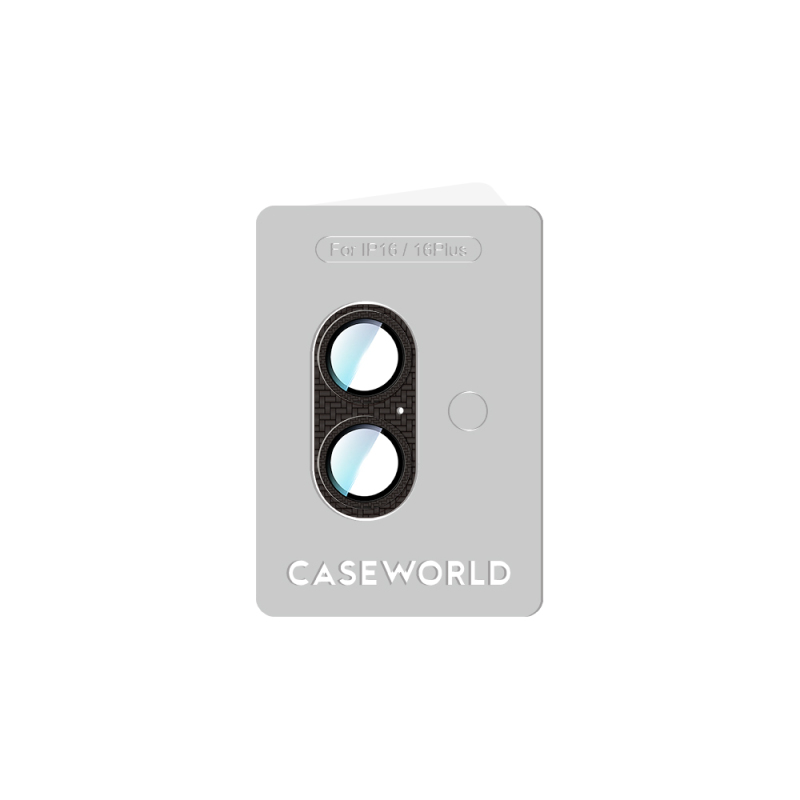 Apple iPhone 16 Plus CaseWorld Karbon Fiber Serisi Anti Reflective Ultra Clear Full Kamera Lens Koruyucu - 6