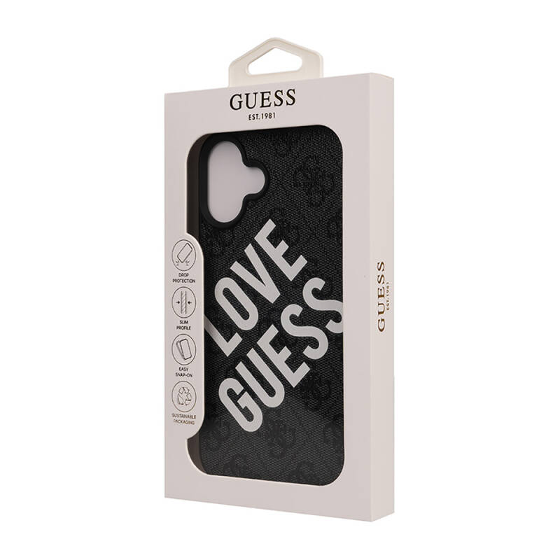 Apple iPhone 16 Plus Kılıf Guess Orjinal Lisanslı Big Love Guess Kapak - 6