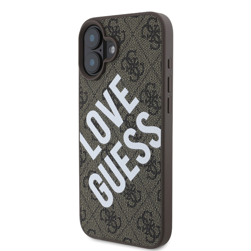 Apple iPhone 16 Plus Kılıf Guess Orjinal Lisanslı Big Love Guess Kapak - 9