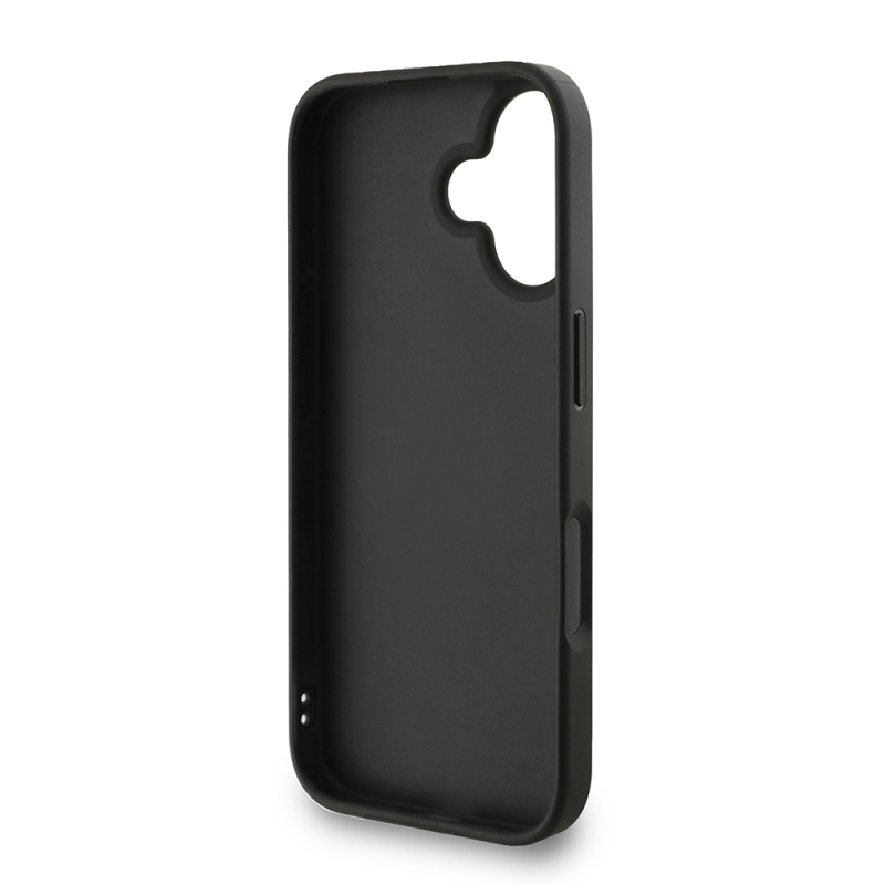 Apple iPhone 16 Plus Kılıf Guess Orjinal Lisanslı PU Deri Bilek Askı İpli Metal Büyük 4G ve Yazı Logolu Kapak - 17