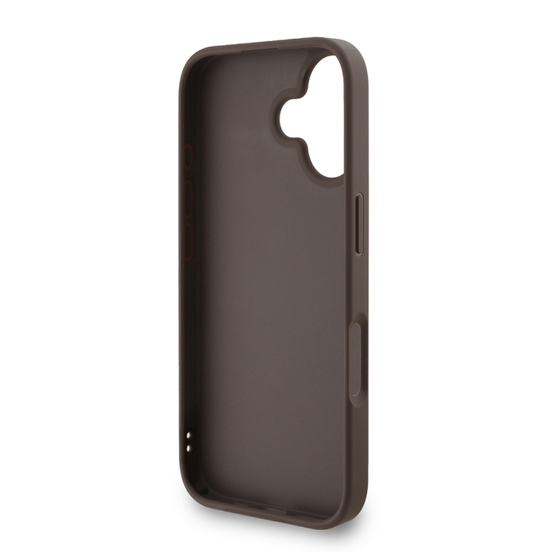 Apple iPhone 16 Plus Kılıf Guess Orjinal Lisanslı PU Deri Bilek Askı İpli Metal Büyük 4G ve Yazı Logolu Kapak - 24