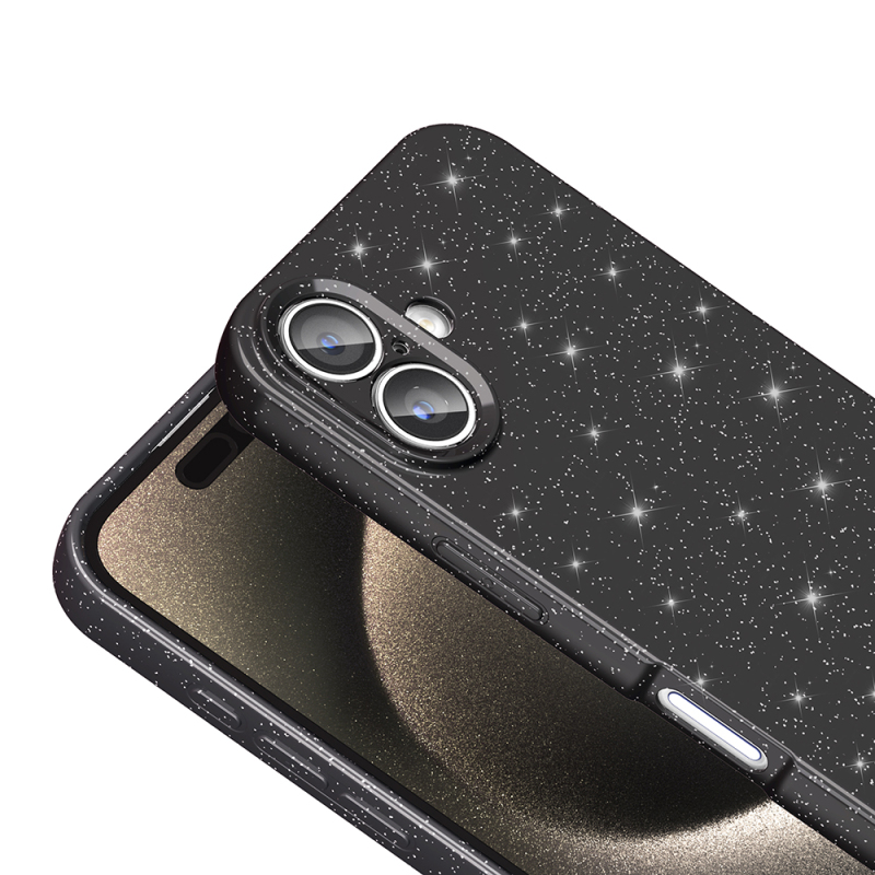 Apple iPhone 16 Plus Kılıf Kamera Korumalı Simli Lüks Zore Koton Kapak - 7