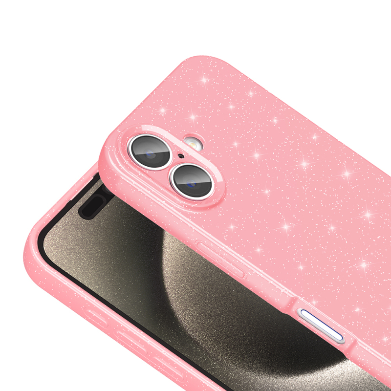 Apple iPhone 16 Plus Kılıf Kamera Korumalı Simli Lüks Zore Koton Kapak - 12