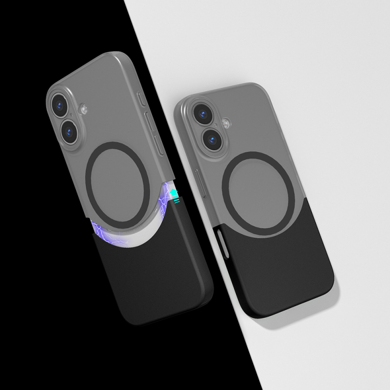 Apple iPhone 16 Plus Kılıf M-Safe Şarj Özellikli Mıknatıslı Zore Duble Kapak - 1