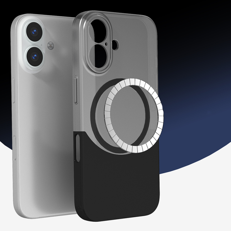 Apple iPhone 16 Plus Kılıf M-Safe Şarj Özellikli Mıknatıslı Zore Duble Kapak - 6