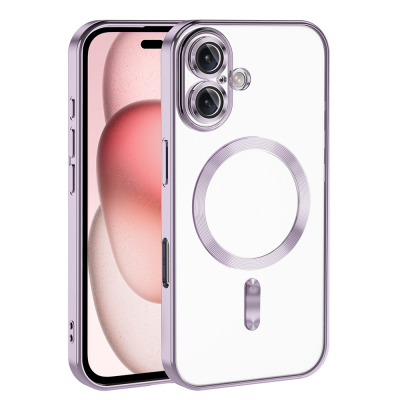 Apple iPhone 16 Plus Magsafe Wireless Charging Feature Case Camera Protected Zore Demre Cover - 13