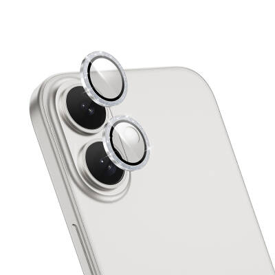 Apple iPhone 16 Plus Wiwu LG-006 Diamond Lens Guard Kolay Uygulama Aparatlı Kamera Lens Koruyucu - 5