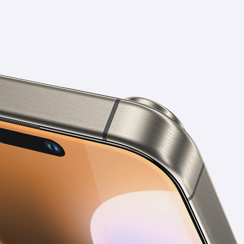 Apple iPhone 16 Pro Amazingthing Titan Max Parmak İzi Bırakmayan Temperli Cam Ekran Koruyucu - 7