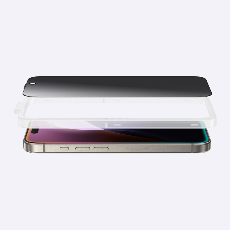 Apple iPhone 16 Pro Amazingthing Titan Privacy Parmak İzi Bırakmayan Temperli Cam Ekran Koruyucu - 10