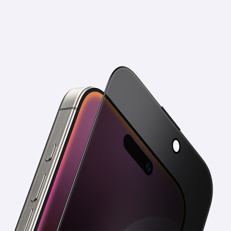 Apple iPhone 16 Pro Amazingthing Titan Privacy Parmak İzi Bırakmayan Temperli Cam Ekran Koruyucu - 12