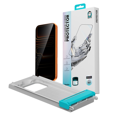 Apple iPhone 16 Pro Benks Glass Warrior 2.0 EZFita Privacy Ghost Glass Screen Protector + Easy Application Tool - 16