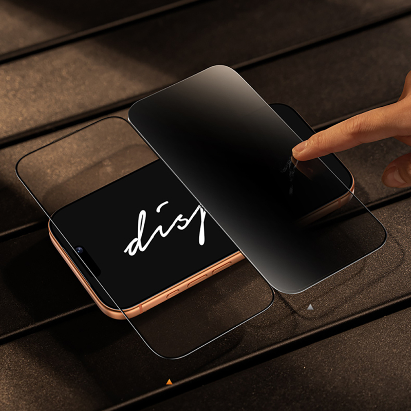 Apple iPhone 16 Pro Benks Glass Warrior 2.0 EZFita Privacy Hayalet Cam Ekran Koruyucu + Kolay Uygulama Aparatı - 8