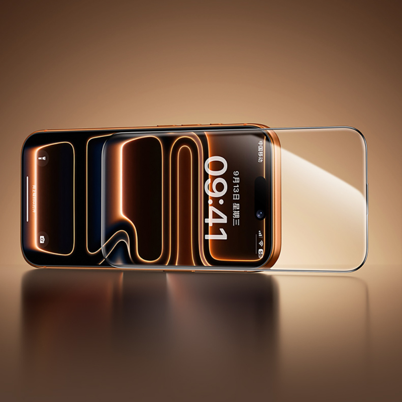 Apple iPhone 16 Pro Benks Glass Warrior 2.0 EZFita Privacy Hayalet Cam Ekran Koruyucu + Kolay Uygulama Aparatı - 15