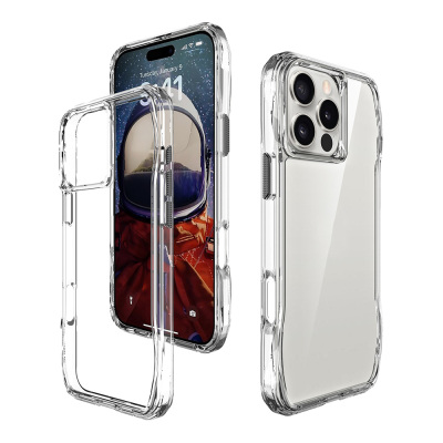 Apple iPhone 16 Pro Case Airbag Transparent Zore Incek Cover - 4