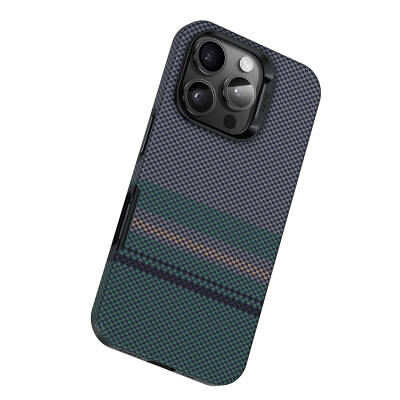 Apple iPhone 16 Pro Case Benks Aurora ArmorPro Kevlar Cover Carbon Fiber Design Magsafe Charging Feature - 3