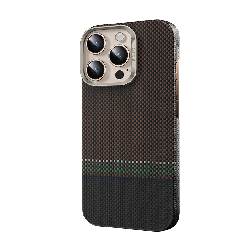 Apple iPhone 16 Pro Case Benks Prestige ArmorAir Kevlar Cover with Carbon Fiber Design with Magsafe Charging Feature - 3