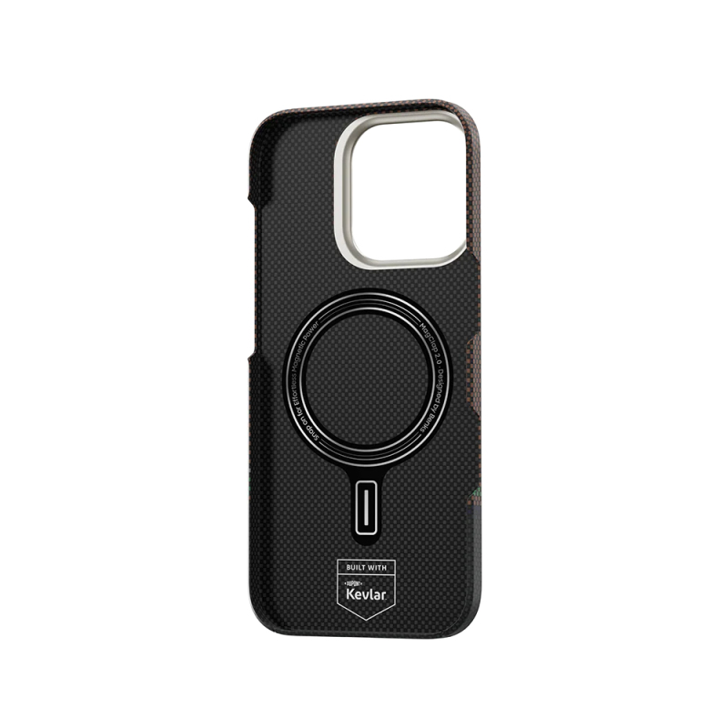 Apple iPhone 16 Pro Case Benks Prestige ArmorAir Kevlar Cover with Carbon Fiber Design with Magsafe Charging Feature - 7