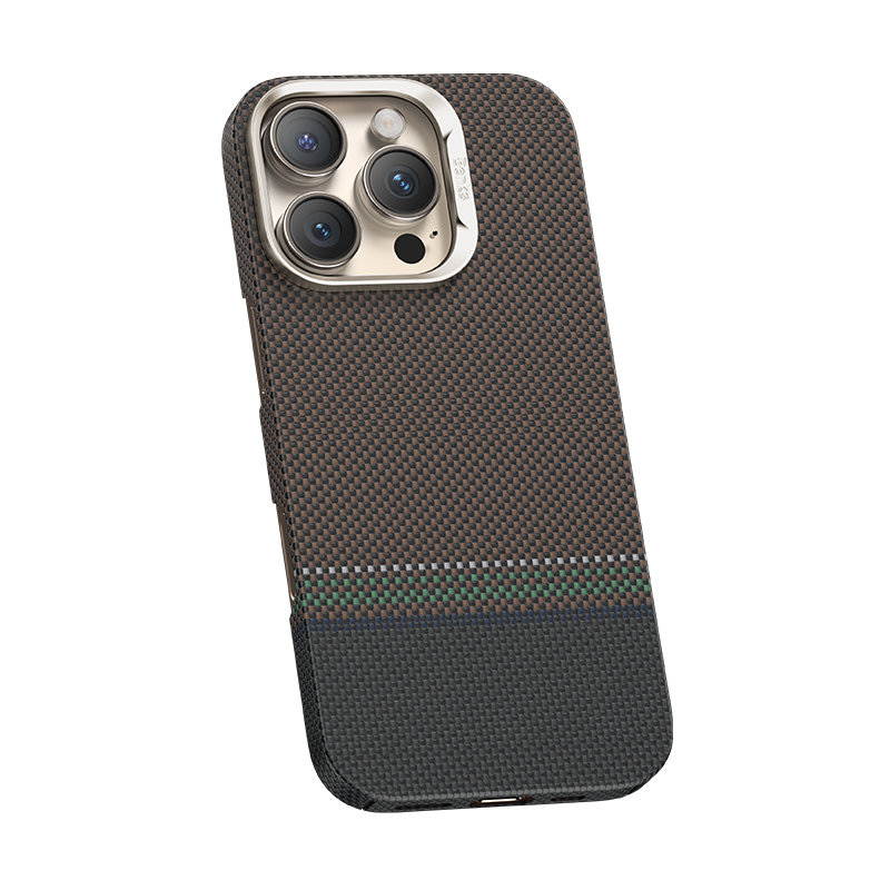 Apple iPhone 16 Pro Case Benks Prestige ArmorAir Kevlar Cover with Carbon Fiber Design with Magsafe Charging Feature - 5