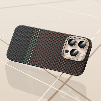 Apple iPhone 16 Pro Case Benks Prestige ArmorAir Kevlar Cover with Carbon Fiber Design with Magsafe Charging Feature - 11