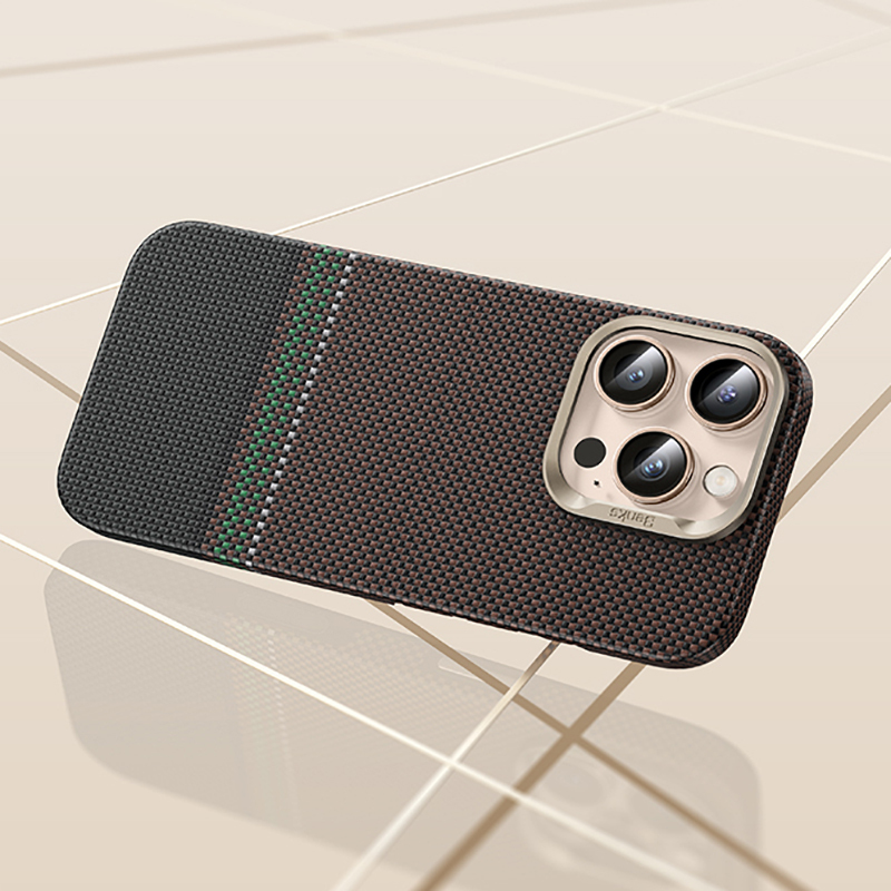 Apple iPhone 16 Pro Case Benks Prestige ArmorAir Kevlar Cover with Carbon Fiber Design with Magsafe Charging Feature - 11