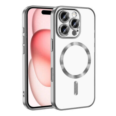 Apple iPhone 16 Pro Case Camera Protected Magsafe Wireless Charging Feature Zore Demre Cover - 2