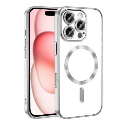 Apple iPhone 16 Pro Case Camera Protected Magsafe Wireless Charging Feature Zore Demre Cover - 5