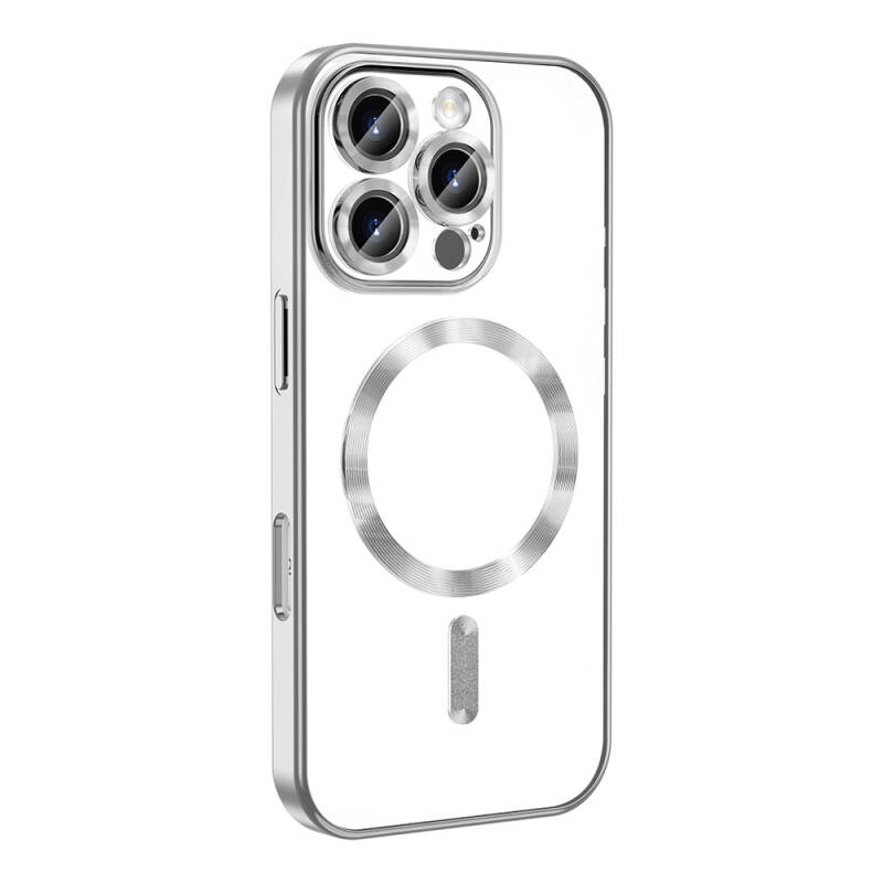 Apple iPhone 16 Pro Case Camera Protected Magsafe Wireless Charging Feature Zore Demre Cover - 12