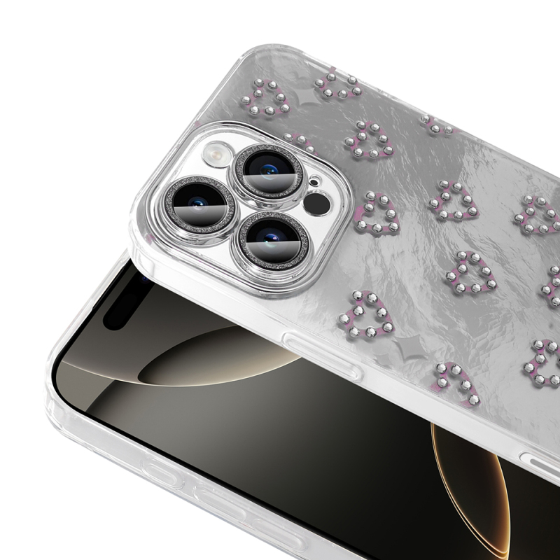 Apple iPhone 16 Pro Case Camera Protection Figured Zore Ponti Silicone Cover - 11