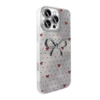 Apple iPhone 16 Pro Case Camera Protection Figured Zore Ponti Silicone Cover - 12