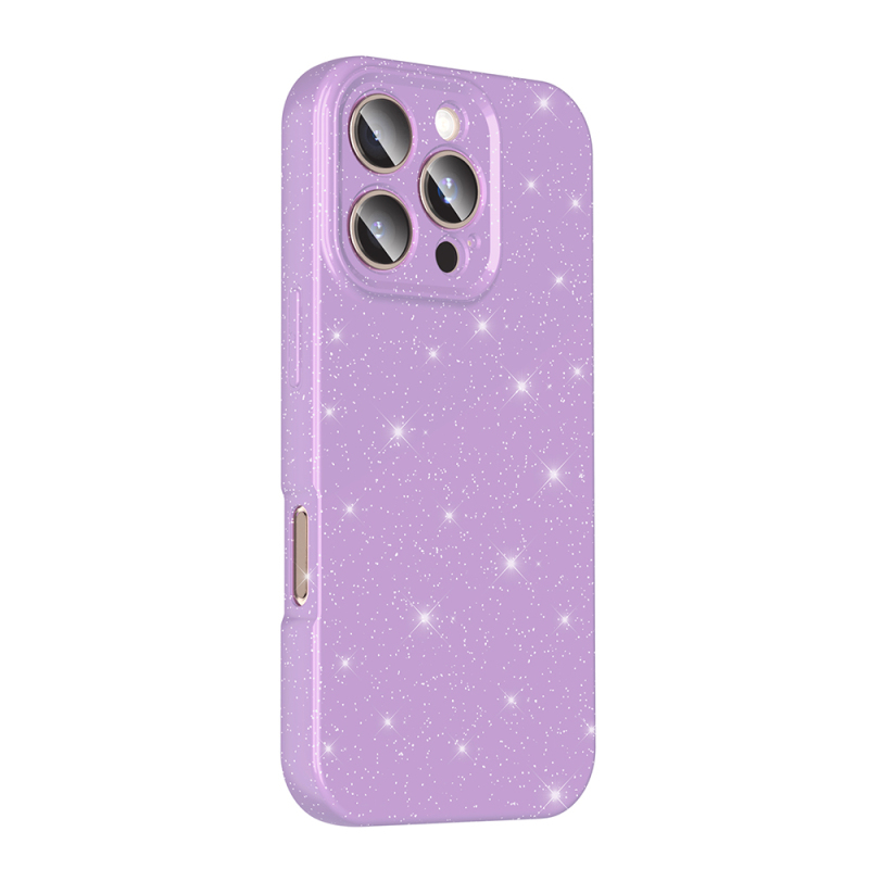 Apple iPhone 16 Pro Case Camera Protection Glitter Luxury Zore Koton Cover - 10