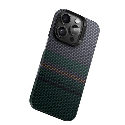 Apple iPhone 16 Pro Case Carbon Fiber Design Magsafe Charging Featured Benks Aurora ArmorPro Kevlar Cover - 3