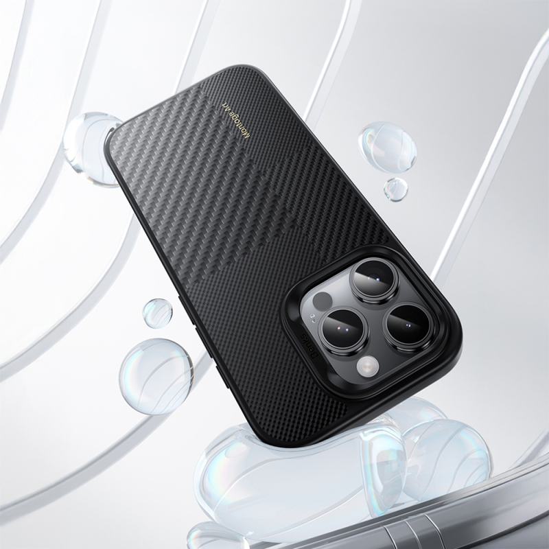 Apple iPhone 16 Pro Case Carbon Fiber M-safe Charging Feature Camera Control Button Benks Hybrid ArmorPro Montage Kevlar Cover - 11