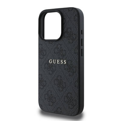 Apple iPhone 16 Pro Case Guess Original Licensed Magsafe Charging Featured 4G Patterned Text Logo Cover - 7