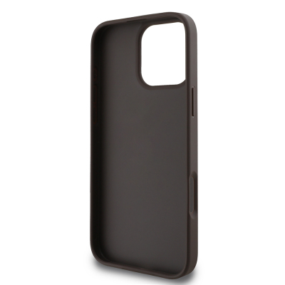 Apple iPhone 16 Pro Case Guess Original Licensed PU Leather Stripe Logo Design Cover - 17